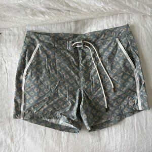 Men's Floral Swim Trunks in Gray by [Brand]